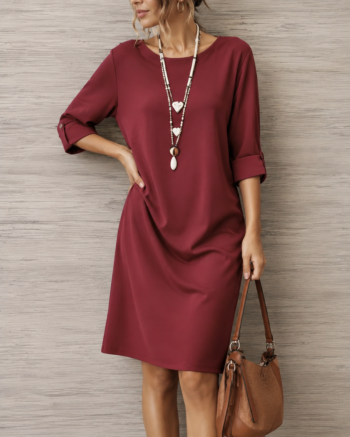 Vestido Elegante de Corte Suelto